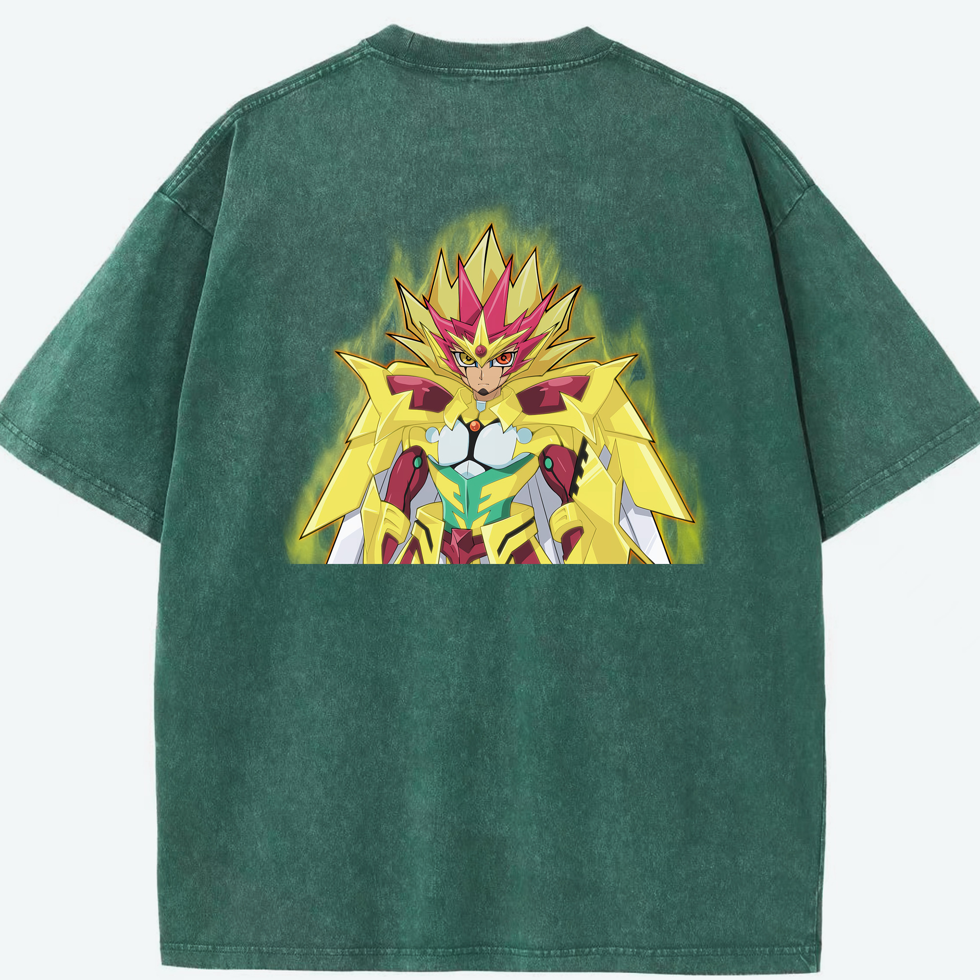 （画像用） 遊☆戯☆王 Yu-Gi-Oh! 綿100% ヴィンテージ風 半袖Tシャツ（背面プリント）